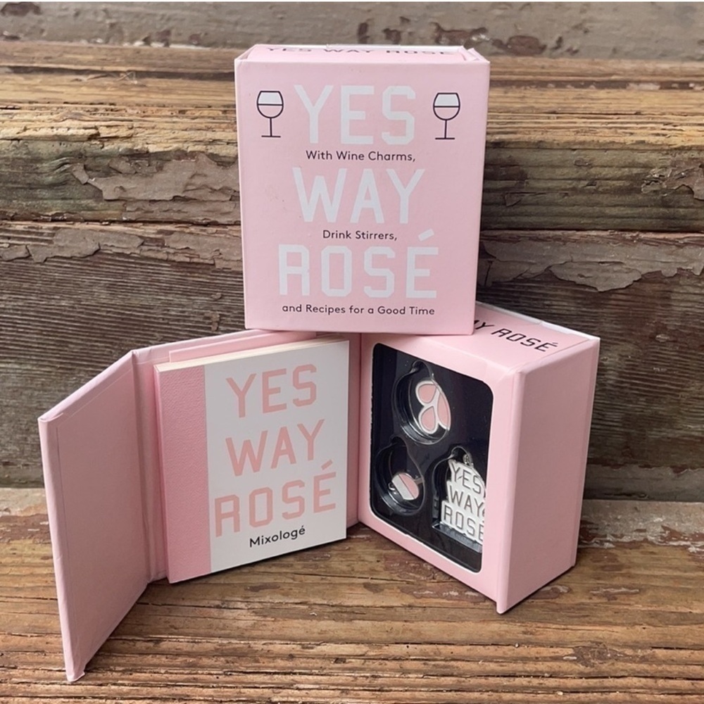 YES Way RosE’ Mini Kit Wine Charms Recipes Stirrer New